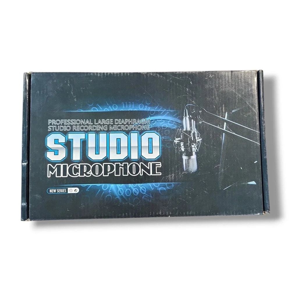 Floureon BM-800 Studio Condenser Broadcast Microphone Blue/Gold Spear Parts Only
